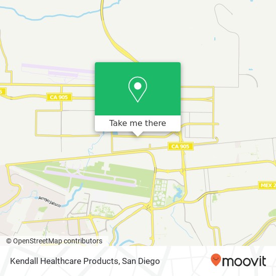 Kendall Healthcare Products map