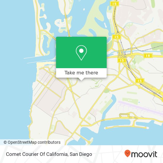 Mapa de Comet Courier Of California