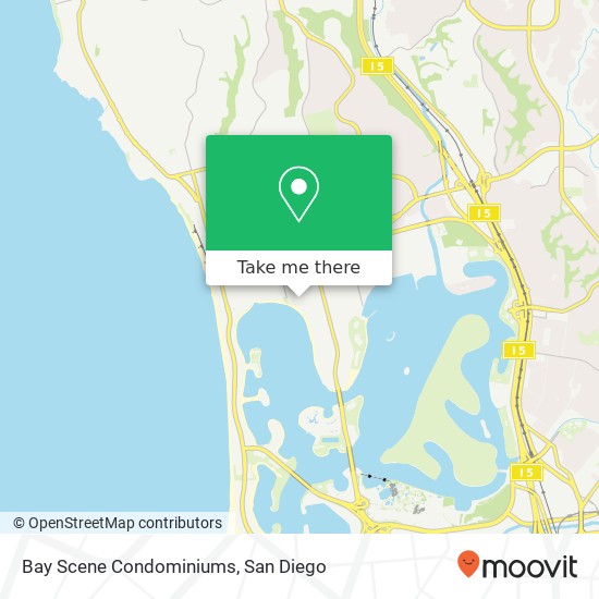 Bay Scene Condominiums map