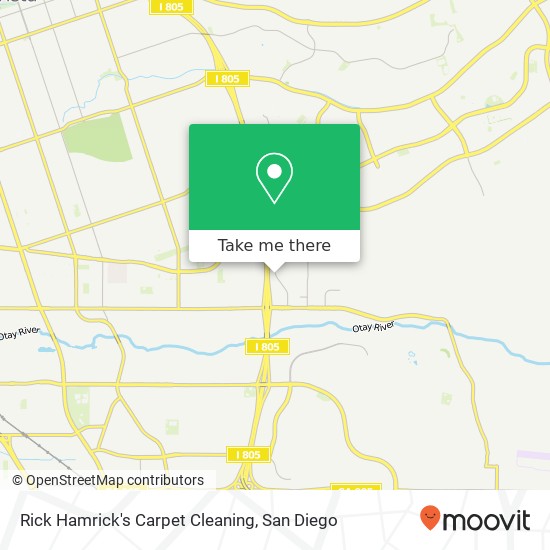 Rick Hamrick's Carpet Cleaning map