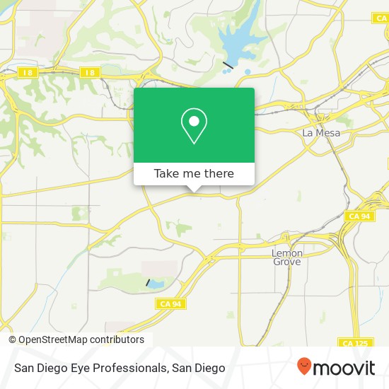 San Diego Eye Professionals map