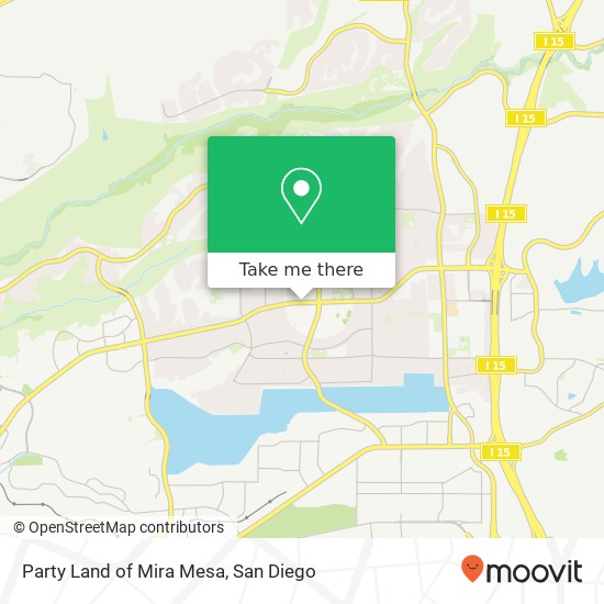 Mapa de Party Land of Mira Mesa