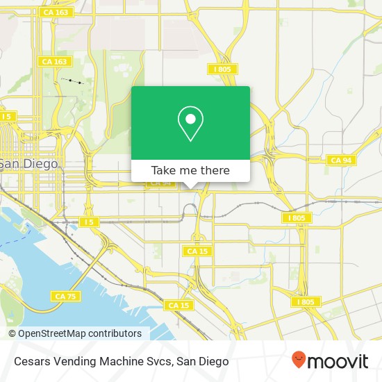 Cesars Vending Machine Svcs map