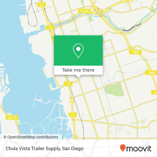 Chula Vista Trailer Supply map