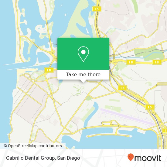 Mapa de Cabrillo Dental Group