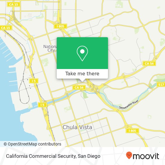 California Commercial Security map