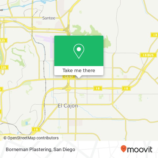 Borneman Plastering map