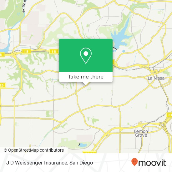 J D Weissenger Insurance map