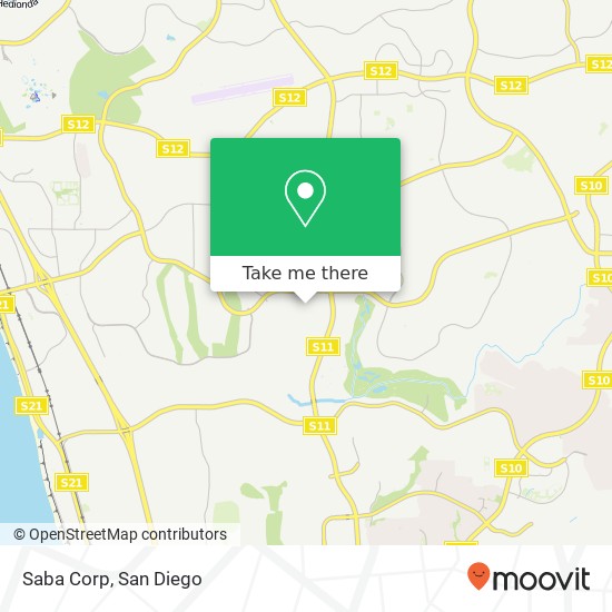 Saba Corp map