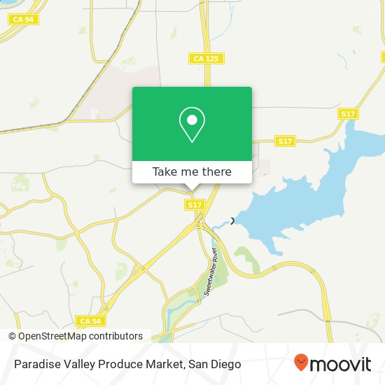Mapa de Paradise Valley Produce Market