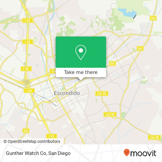 Mapa de Gunther Watch Co