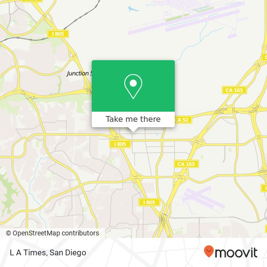 L A Times map