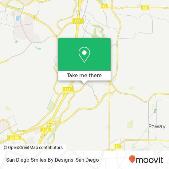 San Diego Smiles By Designs map