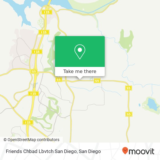 Mapa de Friends Chbad Lbvtch San Diego