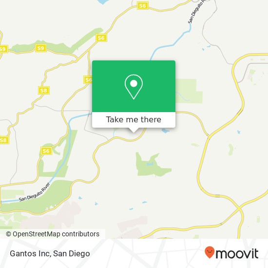 Gantos Inc map
