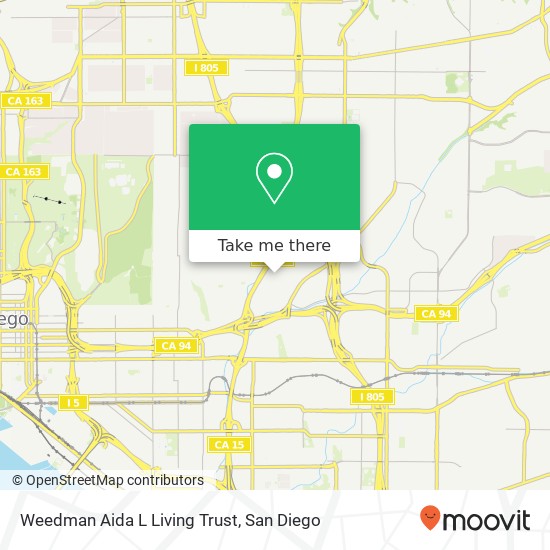 Weedman Aida L Living Trust map