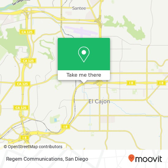 Mapa de Regem Communications