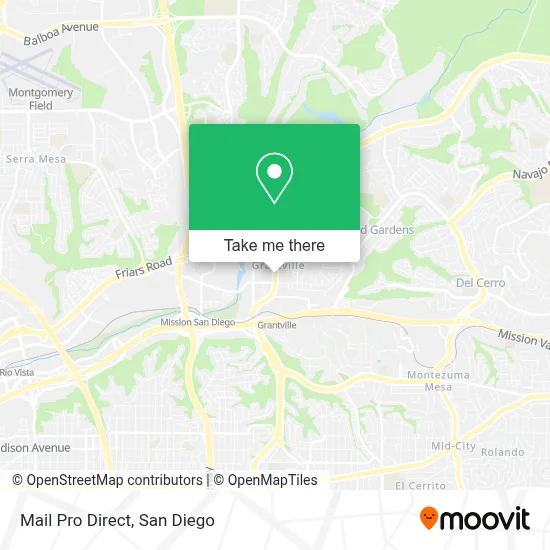 Mail Pro Direct map