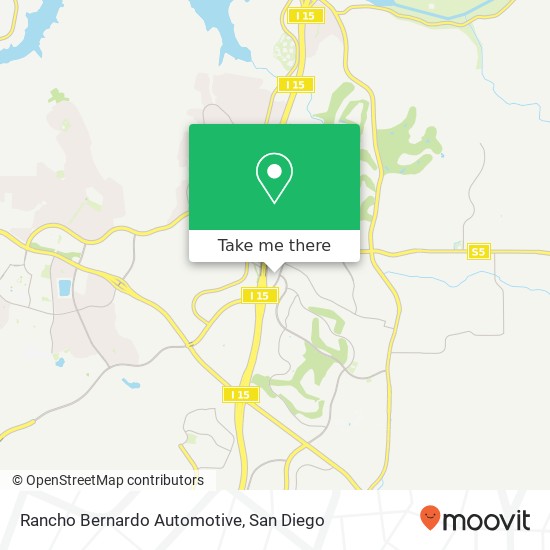 Mapa de Rancho Bernardo Automotive