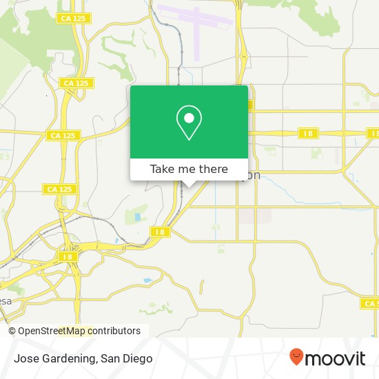 Jose Gardening map