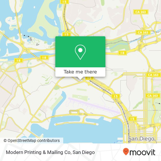 Mapa de Modern Printing & Mailing Co