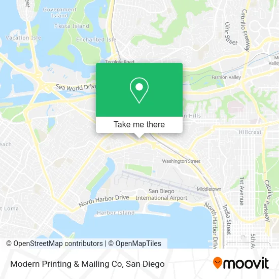 Mapa de Modern Printing & Mailing Co