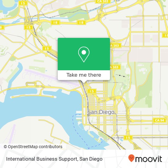 International Business Support map