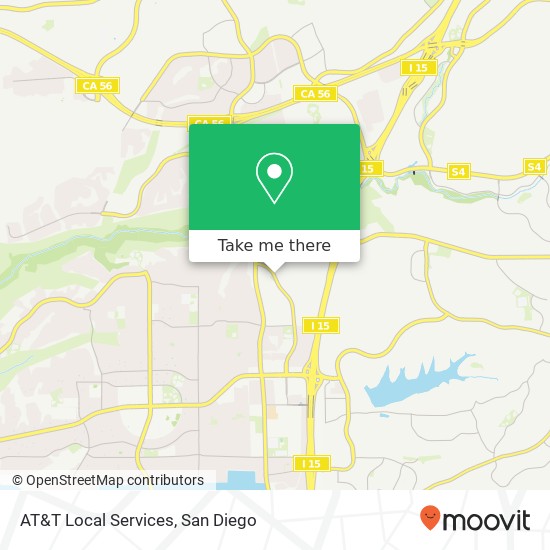 AT&T Local Services map