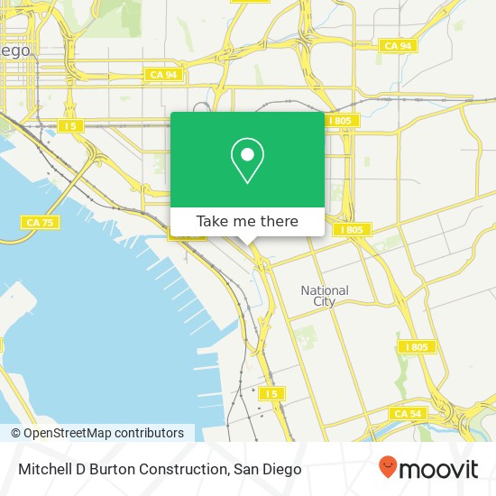 Mapa de Mitchell D Burton Construction
