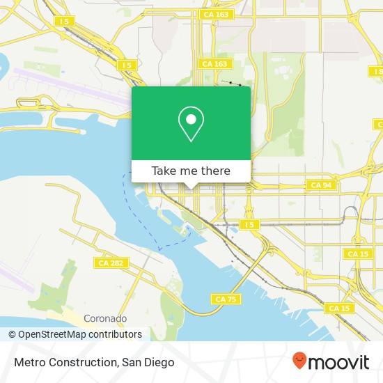 Metro Construction map