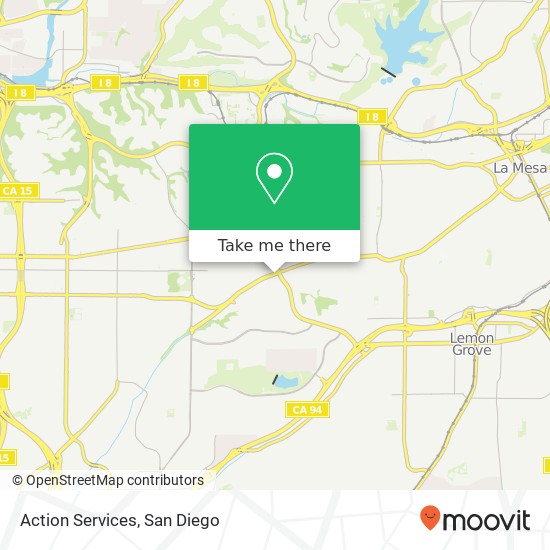 Action Services map