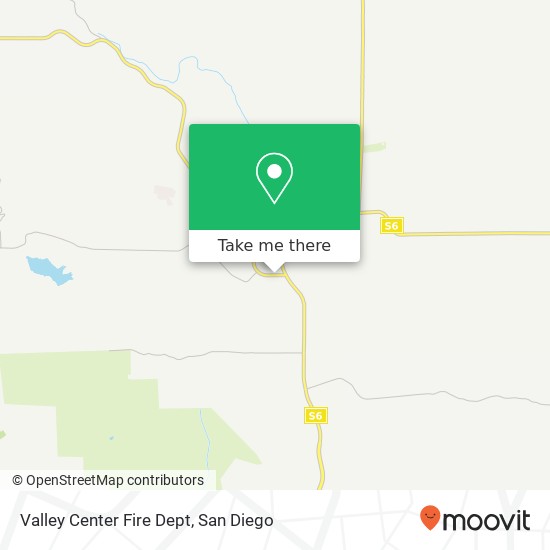 Valley Center Fire Dept map