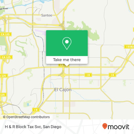 H & R Block Tax Svc map