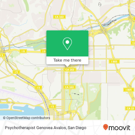 Psychotherapist Genovea Avalos map