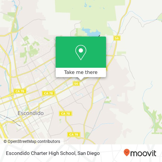 Mapa de Escondido Charter High School