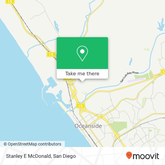 Stanley E McDonald map