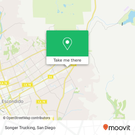 Songer Trucking map