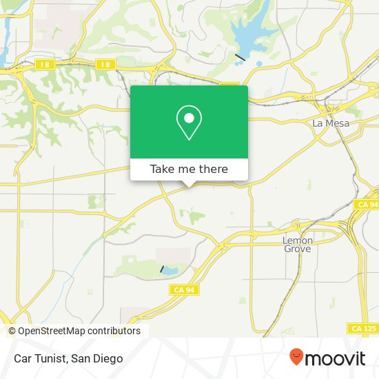 Car Tunist map