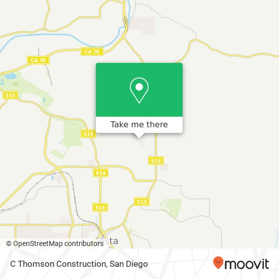C Thomson Construction map