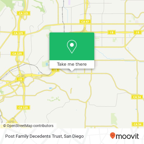 Post Family Decedents Trust map
