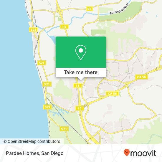 Pardee Homes map