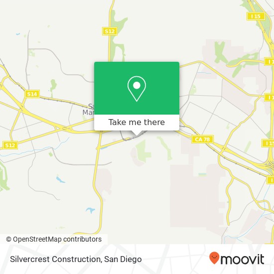 Silvercrest Construction map