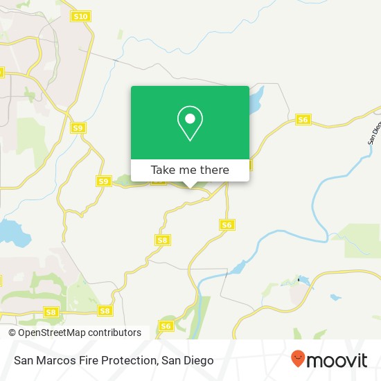 Mapa de San Marcos Fire Protection