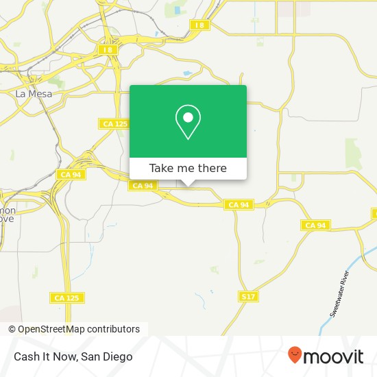 Mapa de Cash It Now