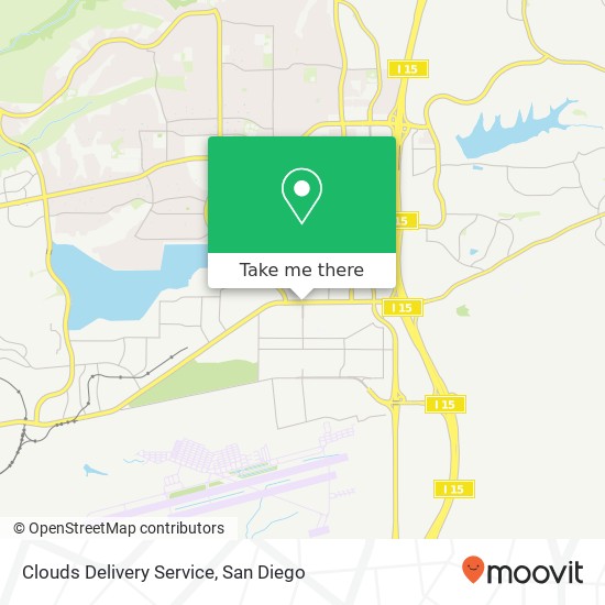 Clouds Delivery Service map