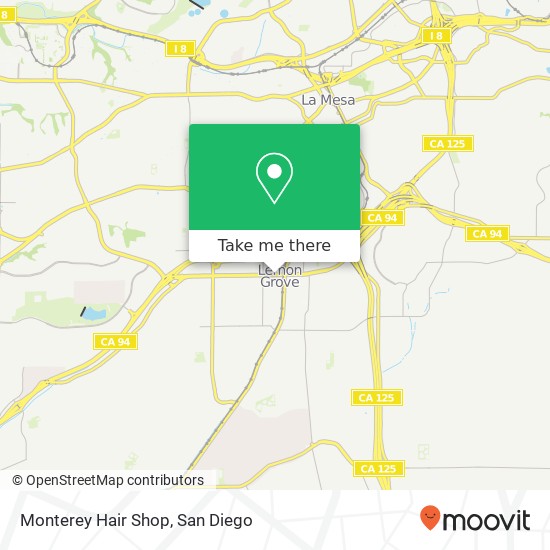 Monterey Hair Shop map