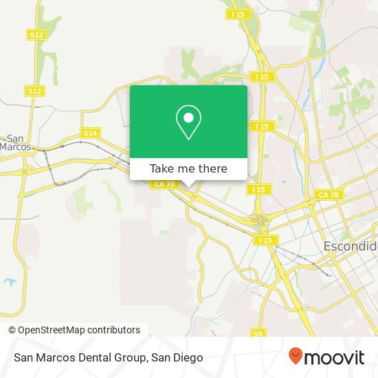 Mapa de San Marcos Dental Group