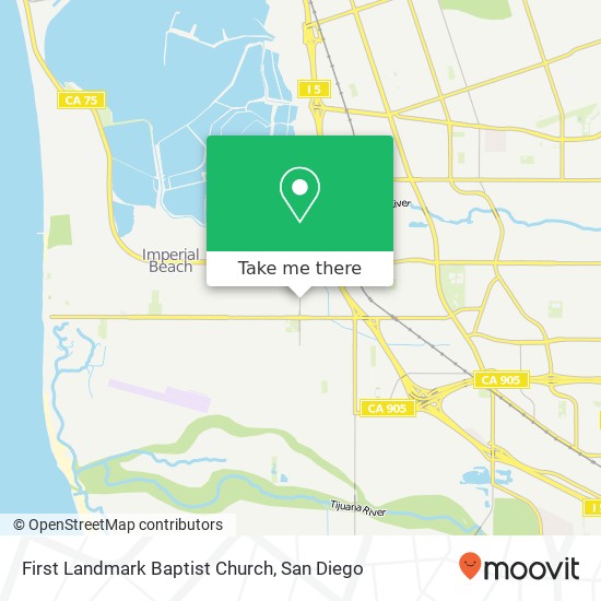 First Landmark Baptist Church map