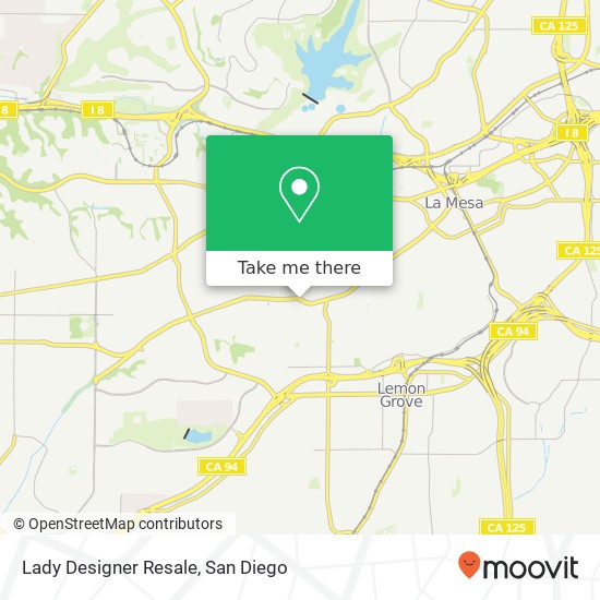 Mapa de Lady Designer Resale