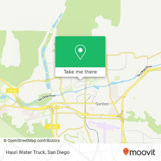 Hauri Water Truck map